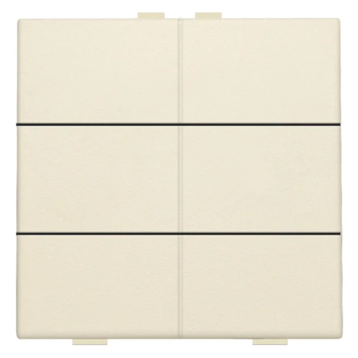 Niko Home Control Tastsensor bussysteem 6-voudig beige inbouw IP20 RAL 1030 100-51006
