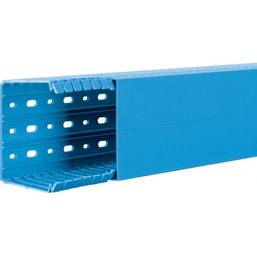 Hager Tehalit BA7 Bedradingskanaal 80x100x2000mm PVC blauw RAL 5015 BA780100BL