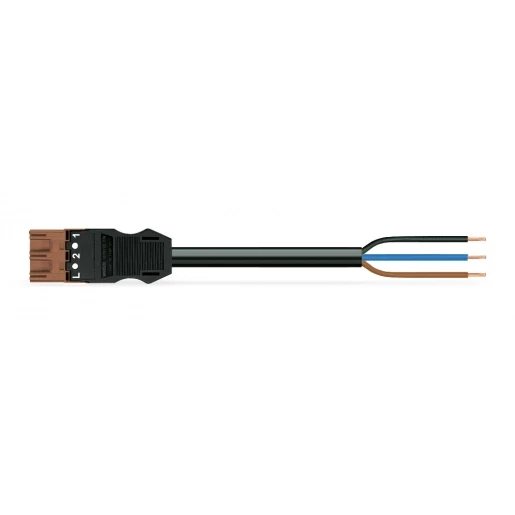 Wago Serie 771 Patchkabel gebouwinstallatie 3p Stekker Vrij kabeluiteinde 8000mm