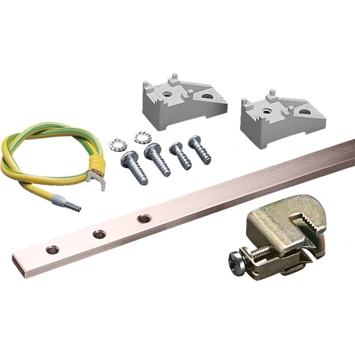 Rittal DK PE-aardingsrail verticaall 15x5mm 200A 20 aansluitingen 7545000