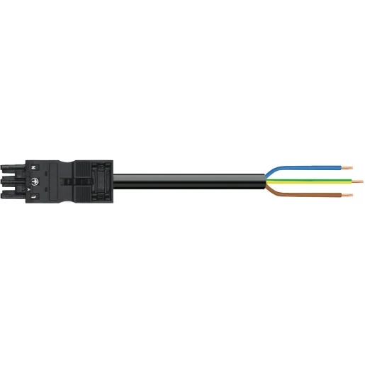 Wago SERIE 771 Patchkabel gebouwinstallatie 3p Contrastekker (female) Vrij kabeluiteinde 4000mm
