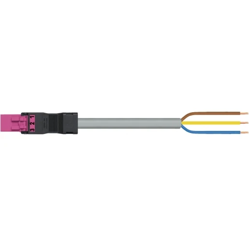Wago SERIE 891 Patchkabel gebouwinstallatie 3p Stekker Vrij kabeluiteinde 4000mm