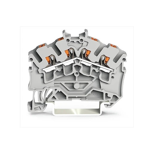 Wago SERIE 2202 Verbindingsrijgklem 0,75-4mm² eendr. 0,25-2,5mm² meerdr. Zwart