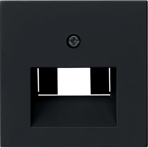Gira System 55 afdekking netwerkaansluitdoos UAE/IAE Centraalplaat Zonder label zwart 0270005