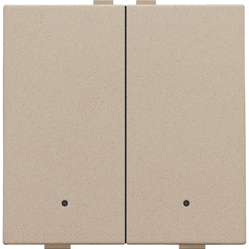 Niko Drukknop met led en comfortsensoren Home Control 2-voudig inbouw 157-52202