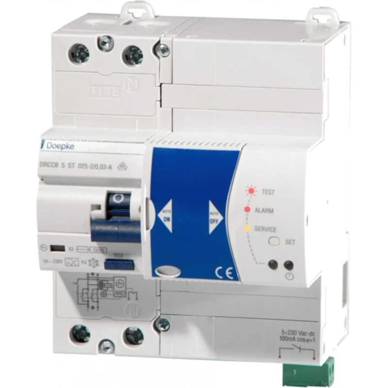 Doepke Aardlek DRCCB5 A 25A/30mA/2p Zelftest