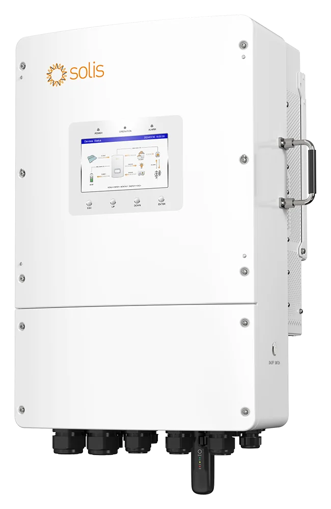 Solis Omvormer EH3P10K02-NV-YD-L, 3-Fase, 2 MPPT 3 IN, WIFI/LAN, Hybride, LV, Energiemeter, 3x CT