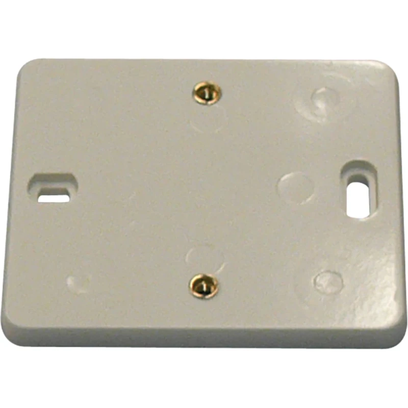 Corodex montageplaat perilexdoos 1-voudig Horizontaal en verticaal Glanzend wit RAL 1013 2230865WI