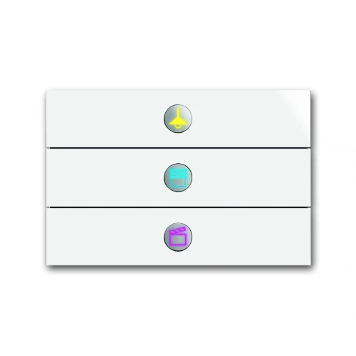 ABB Busch-Jaeger i-bus KNX Tastsensor KNX 3-voudig wit IP20 RAL 9016 2CKA006310A0121