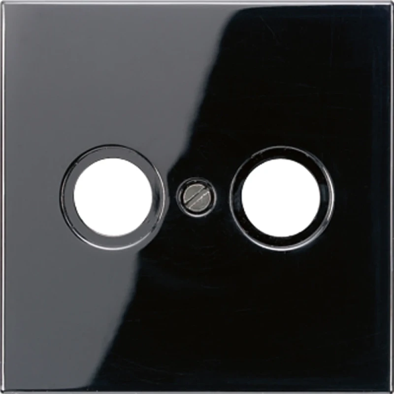 Jung LS range centraalplaat tv-doos ls990 1 connector Zonder label zwart LS990TVSW