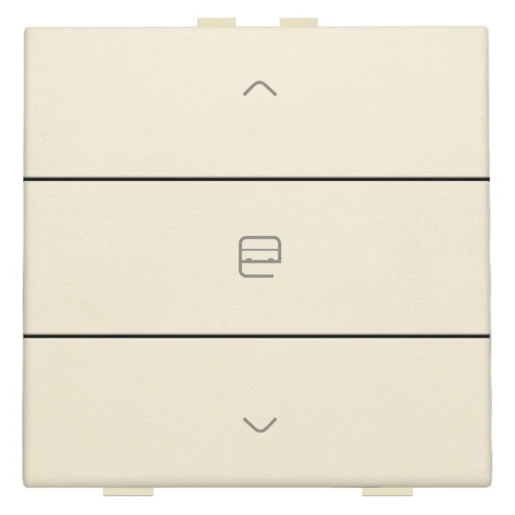 Niko Home Control Bediening motorsturing 3-voudig beige inbouw IP20 RAL 1030 100-51033