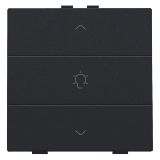 Niko Home Control Bediening dimming 3-voudig zwart inbouw IP20 RAL 9005 161-51043