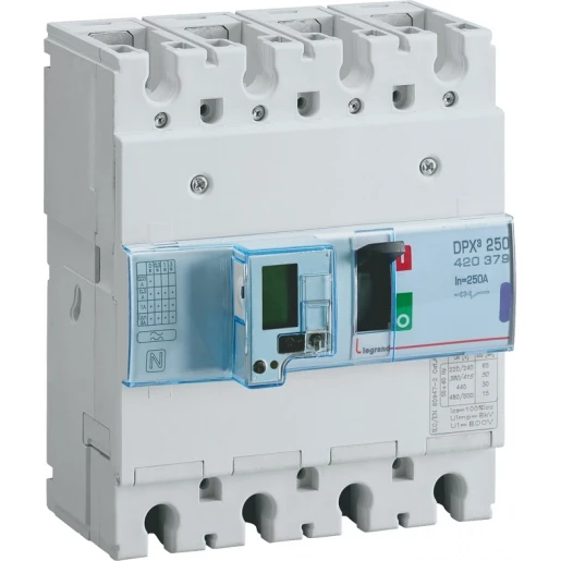 Legrand DPX3 250 ELECTRONISCH 4 POLIG 250A KA-WAARDE 50KA