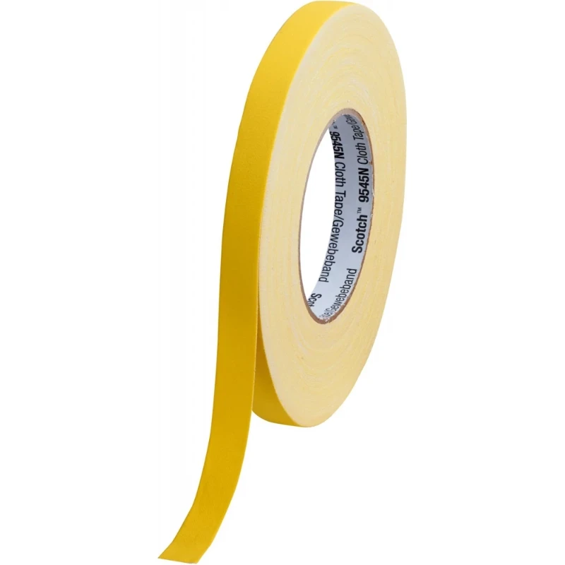 3M beschrijfbare textieltape geel 15mmx50m 1 per rol