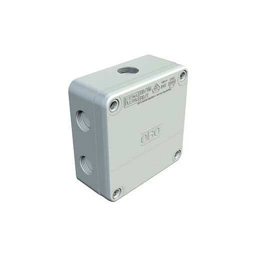 OBO KABELDOOS PG16 4-6MM2 400V IP67 110X110X50 PP LICHTGRIJS 7035