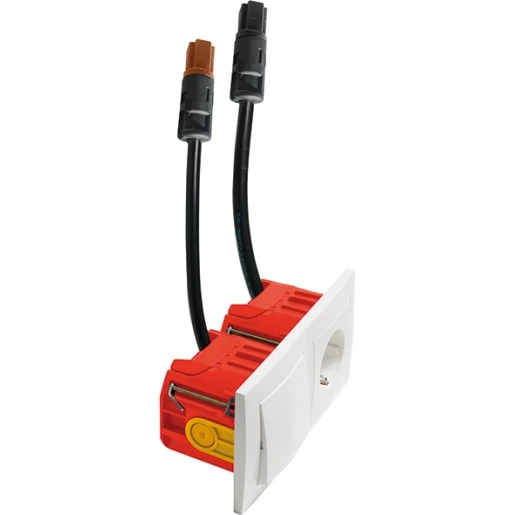 Peha Socket-Line combinatie wandcontactdoos inbouw wit 00075151