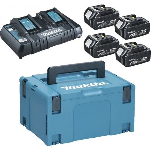 Makita Acculader startset DC18RD/4XBL1850B 18V 5Ah 197626-8