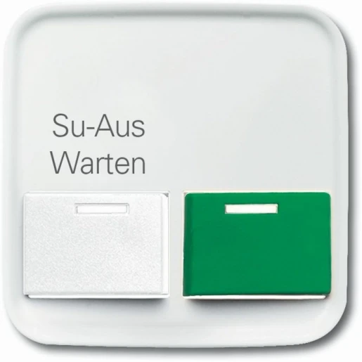 ABB Busch-Jaeger Reflex SI miva centraalplaat oproepsysteem 73642b groen wit RAL 9010 2CKA001724A4420