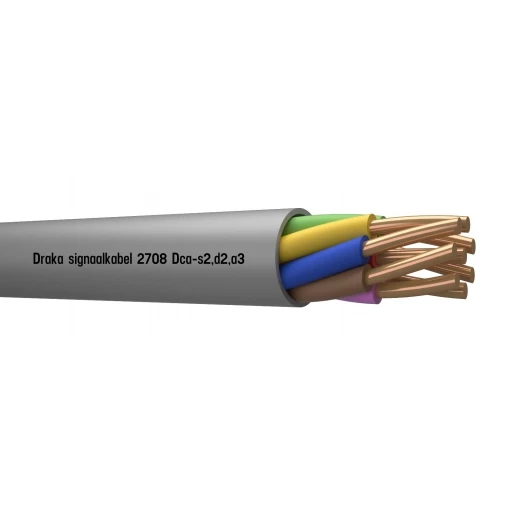 Draka 2700 Signaalkabel Dca Grijs 8x0,8mm - 100mtr
