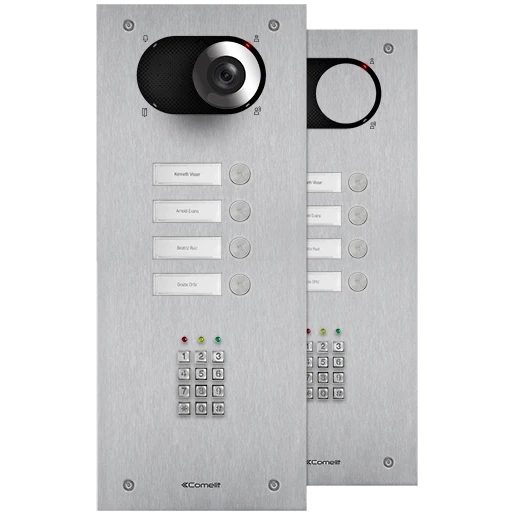 Comelit Switch Deurbelpaneel codetableau 4 beltoetsen RVS IP54 Inbouw (stucwerk) IX0104KP