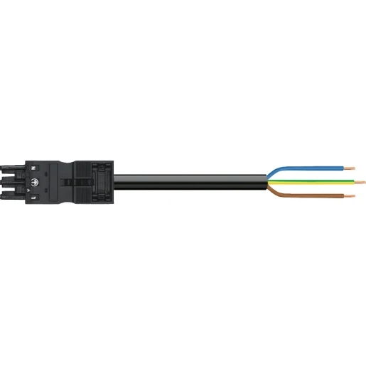 Wago SERIE 771 Patchkabel gebouwinstallatie 3p Contrastekker (female) Vrij kabeluiteinde 4000mm