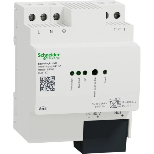 Merten SpaceLogic KNX Voedingseenheid bussysteem KNX 640mA 30V DIN-rail MTN6513-1202
