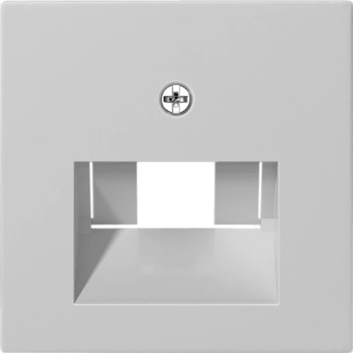 Gira System 55 afdekking netwerkaansluitdoos UAE/IAE Centraalplaat Zonder label grijs 0270015