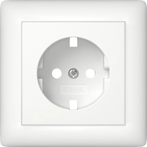 Gira System 55 wandcontactdoos ra afdekkingsplaat zuiver wit m 492904
