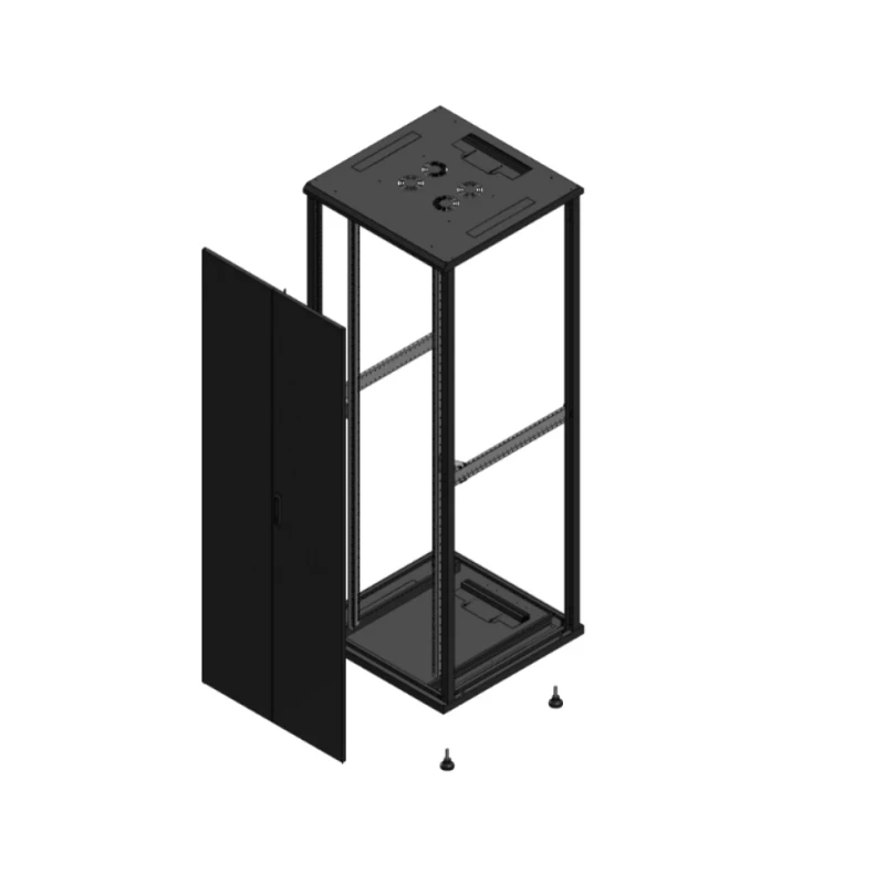 Gigamedia Vloer patchkast AV dubbel TOL SP EX 19" 47HE 800x800mm Zwart GGM 704788PTDSPEX