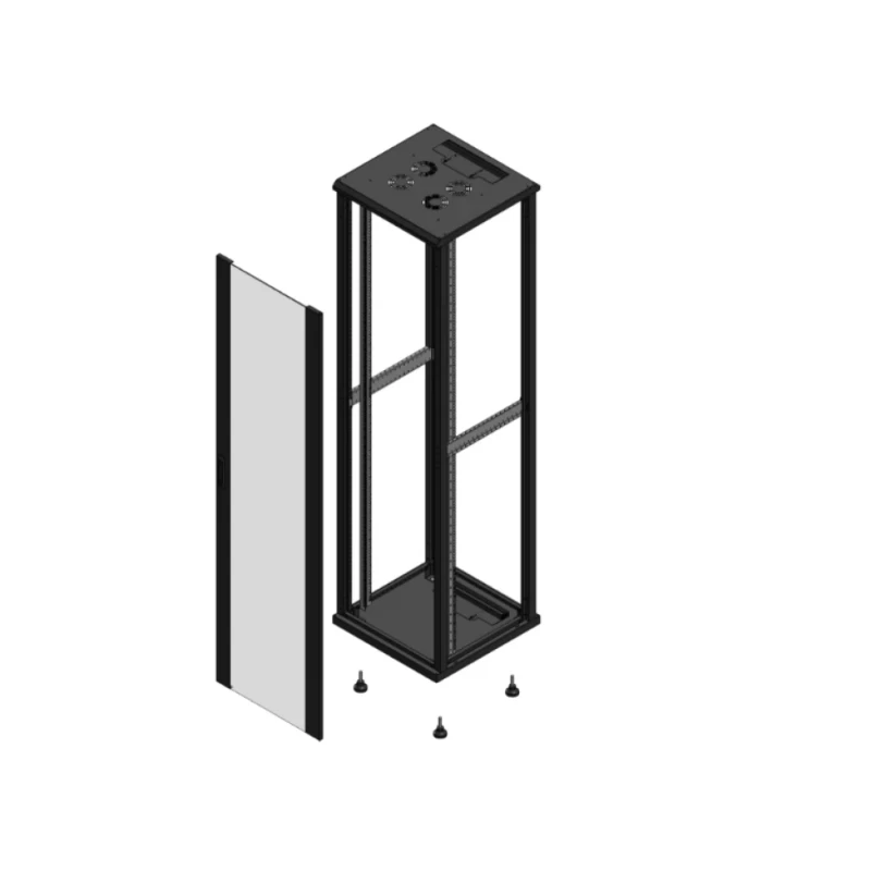 Gigamedia Vloer patchkast AV enkel VER SP EX 19" 47HE 600x600mm Zwart GGM 704766PVSSPEX
