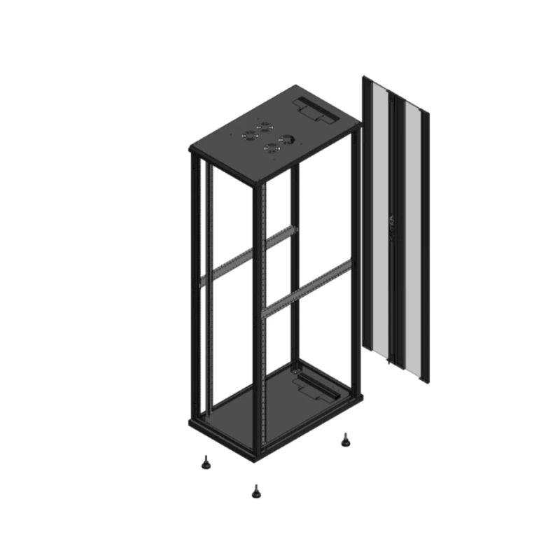 Gigamedia Vloer patchkast SP AR dubbel VER EX 19" 47HE 600x1000mm Zwart GGM 7047610SPPVDEX