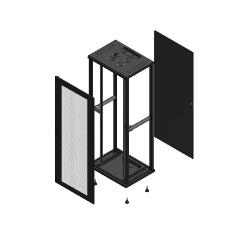 Gigamedia Vloer patchkast AV enkel PER AR enkel TOL EX 19" 42HE 800x600mm Zwart GGM 704286PPSPTSEX