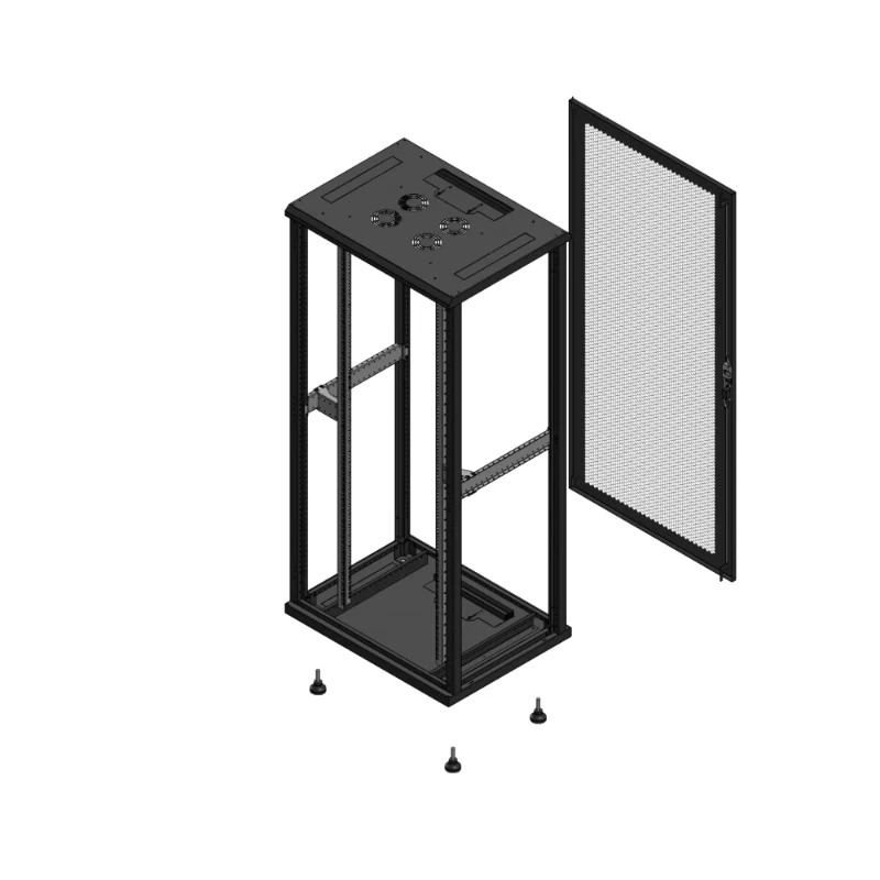 Gigamedia Vloer patchkast SP AR enkel PER EX 19" 36HE 800x600mm Zwart GGM 703686SPPPSEX