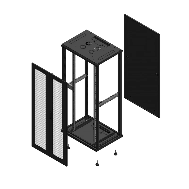 Gigamedia Vloer patchkast AV dubbel PER PAR EX 19" 36HE 800x600mm Zwart GGM 703686PPDPAREX