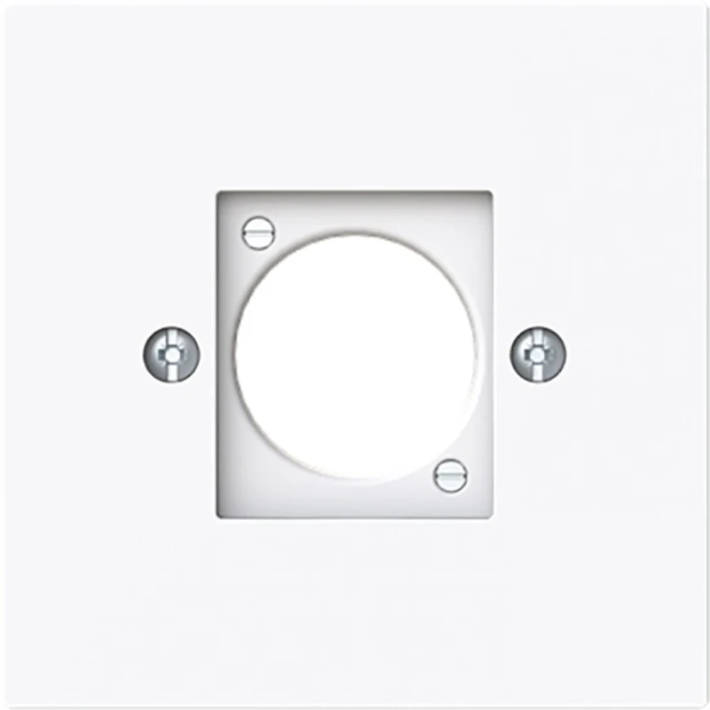 ABB Busch-Jaeger Art linear Centraalplaat neutrik XLR Basiselement met centrale afdekplaat 1 connector Zonder label wit 2CKA001724A4448