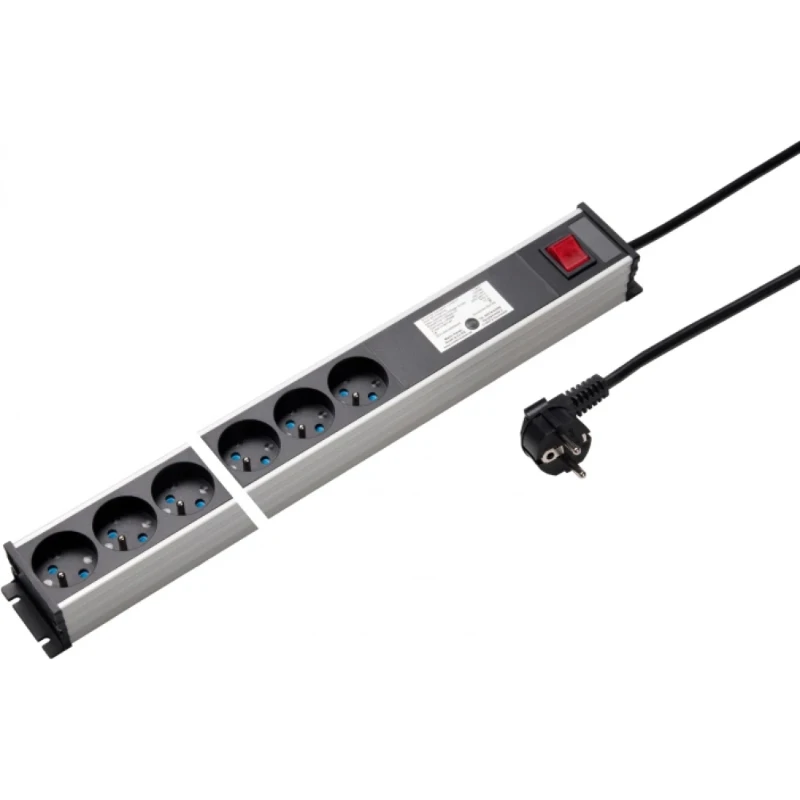 Martin Kaiser Contactdooscomb 6-v penaarde shutter schakelaar OSB snoer 3m
