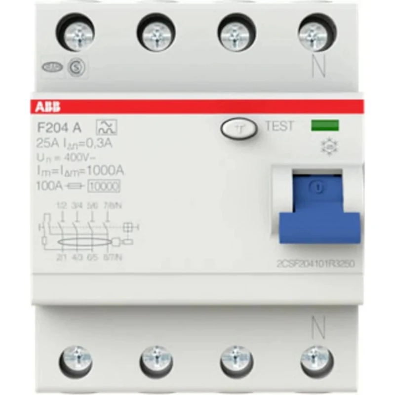 ABB System Pro M Compact Aardlekschakelaar 4p 63A 0.3A type A 2CSF204201R3630