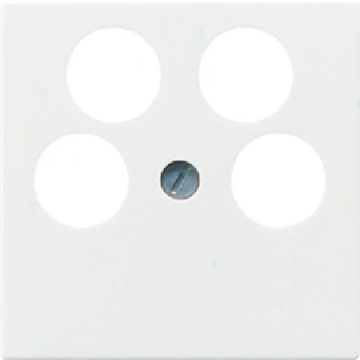 Jung A range afdekking ankaro a500 Satelliet 4 connectoren Zonder label zwart A561-4SAT2SW