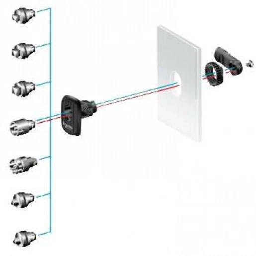 Sarel Inzetstuk vierkant 8mm