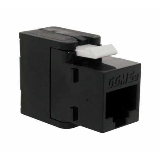 Gigamedia Cat5e utp toolless keystone jack zwart