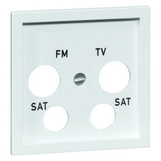 Peha Aura centraalplaat coax antenne wandcontactdoos 4-v Antenne-aansluitdoos, coax 1 connector Zonder label antraciet 00125811