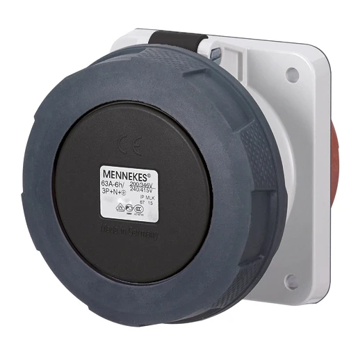 Mennekes Inb. contactdoos 63A 4P 7H 500V IP67 TA