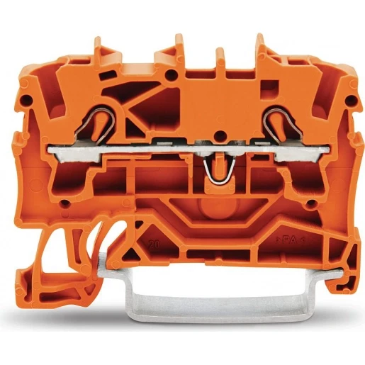 Wago Serie 2002 Verbindingsrijgklem 0,75-4mm² eendr. 0,25-2,5mm² meerdr. Oranje
