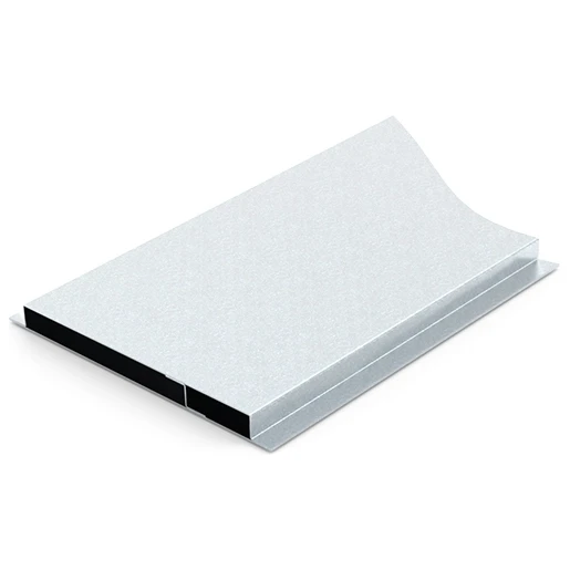 HPL vloergoot renovatiesysteem verzonken 2-compartimenten 2500x190x18mm 810.2500
