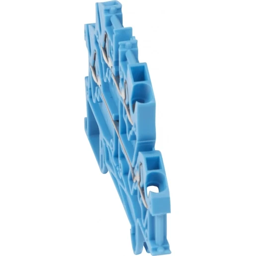 Legrand RIJGKLEM 2ETAGES VIKING3 5MM 4MM2 BLAUW