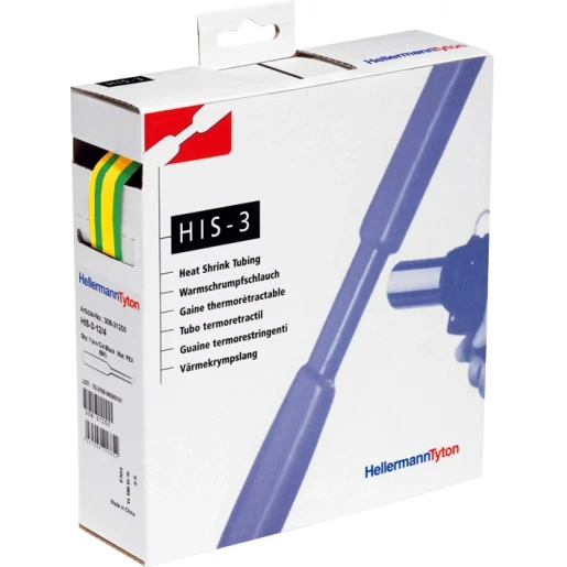 Hellermann Tyton Krimpkous 3:1 dispenserbox 9/3 groen/geel