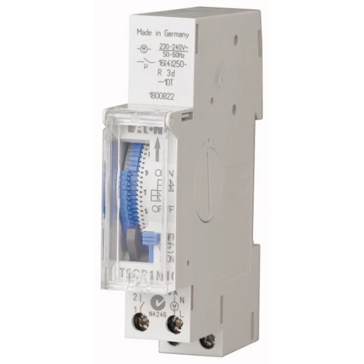 Eaton xPole Tijdschakelklok analoog AC/DC DIN-rail 16A 1 kanaal 167388