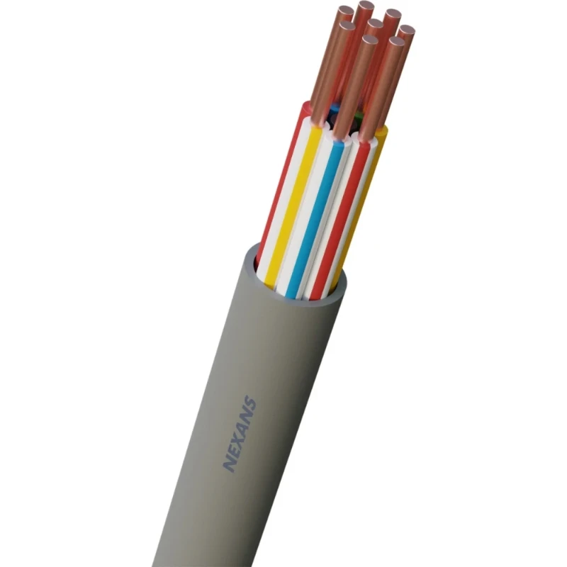 Nexans YR Dca S2 signaalkabel 8x0,8mm grijs - 100mtr