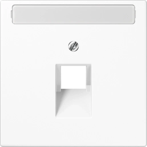 Jung LS range afdekking sneeuwwit ls990 UAE/IAE 1 connector Met label wit LS969-1NAUAWWM