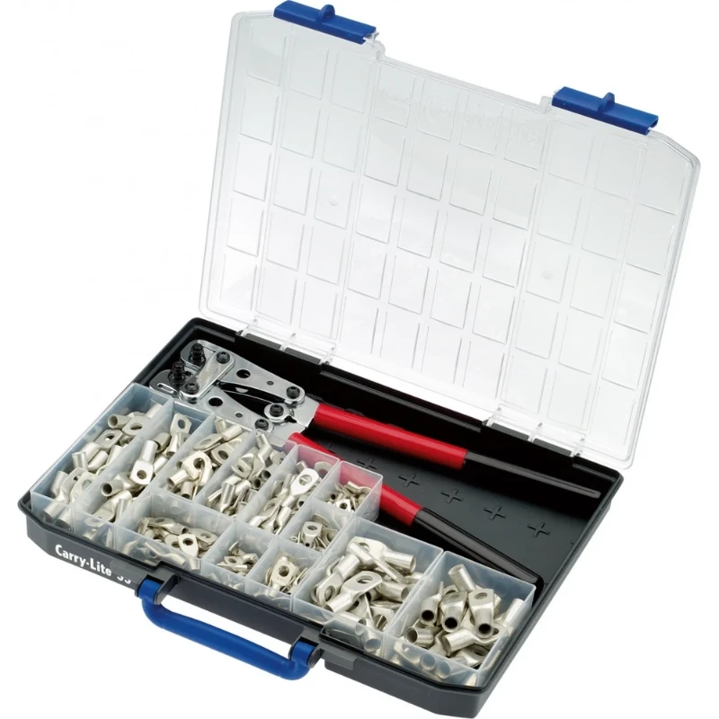 Cimco Buiskabelschoenen Set incl.Perstang 256-delig